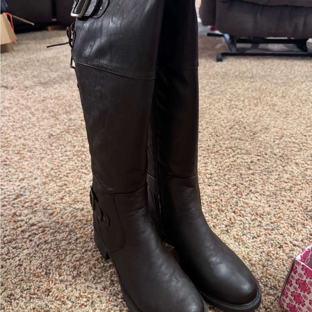 Elegant brown Over the Knee Boots